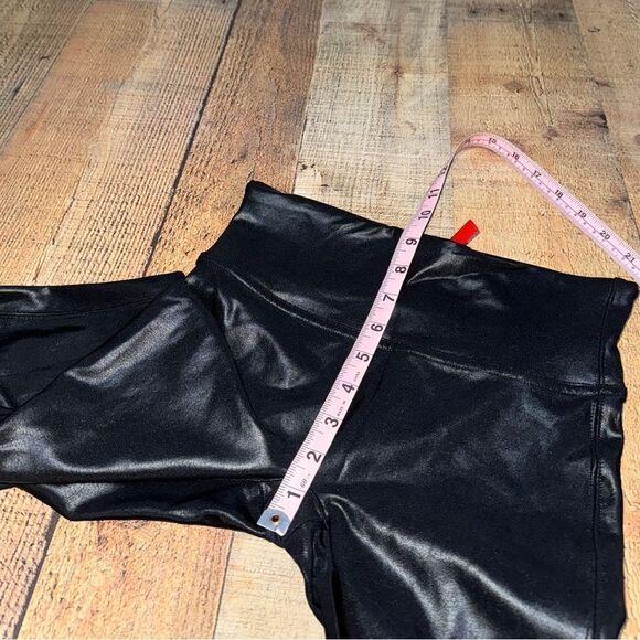 Spanx faux leather leggings black size xs tall - Picture 10 of 15